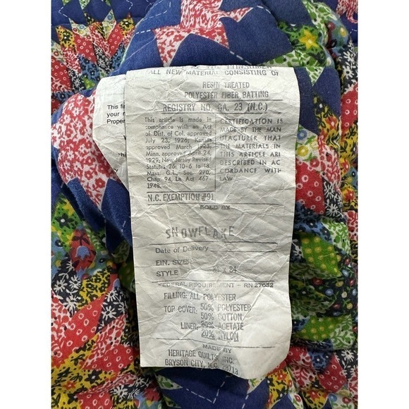 VINTAGE Heritage quilts Hibernator wearable sleeping bag patchwork - Picture 13 of 16